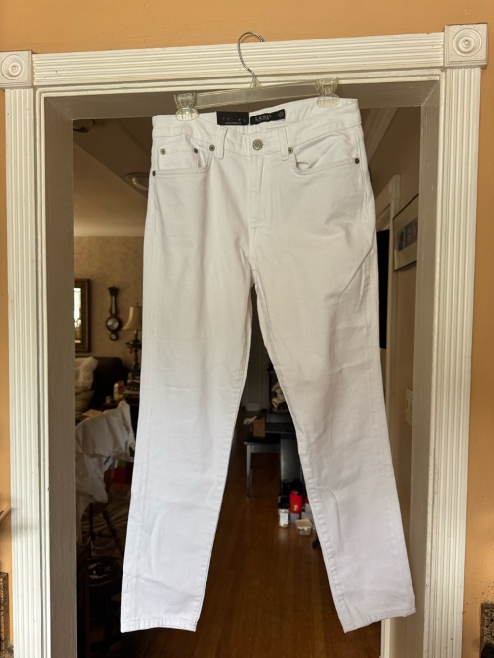 Brand New with tag Ralph Lauren White Curvy Mid-Rise Skinny Jeans
